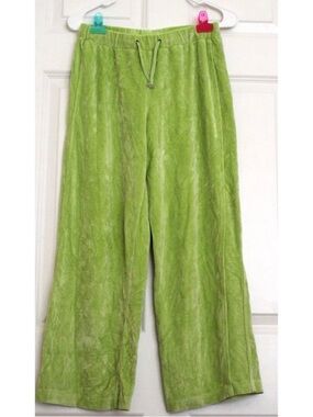 Vintage Talbots Velvet tracksuit Pants Y2K Sz PM